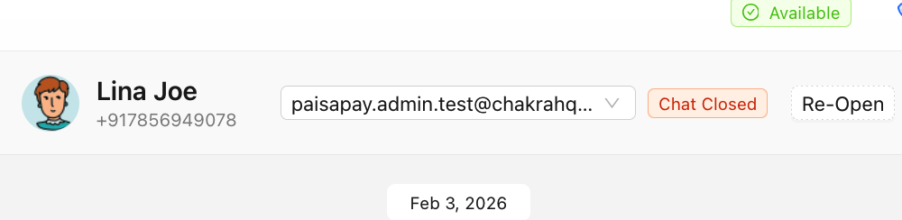 Chat Re-open
